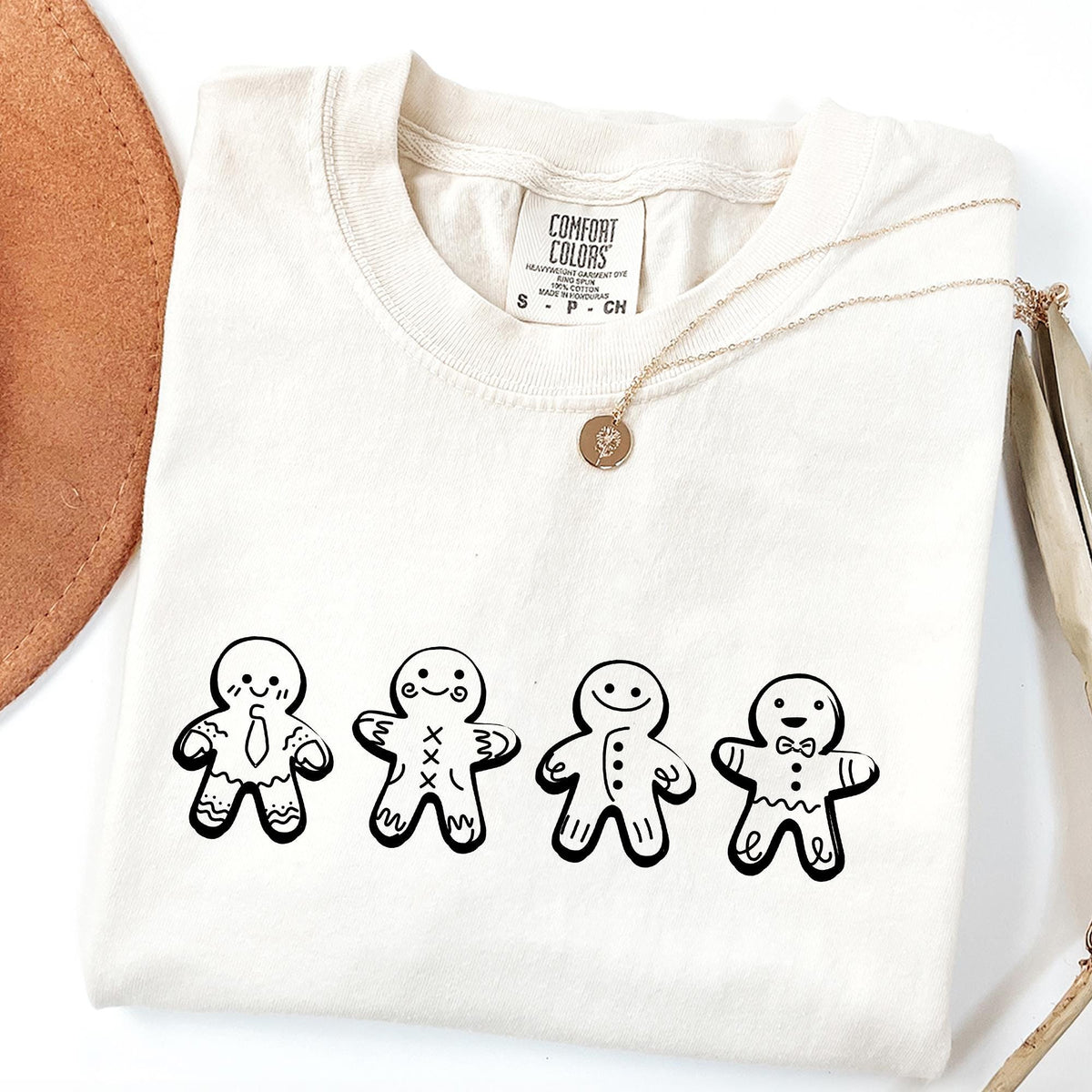 Christmas Gingerbread Shirt, Christmas Cookies Shirt, Christmas Gift, Comfort Colors®, Womens Christmas Shirt, Gingerbread Christmas T-shirt