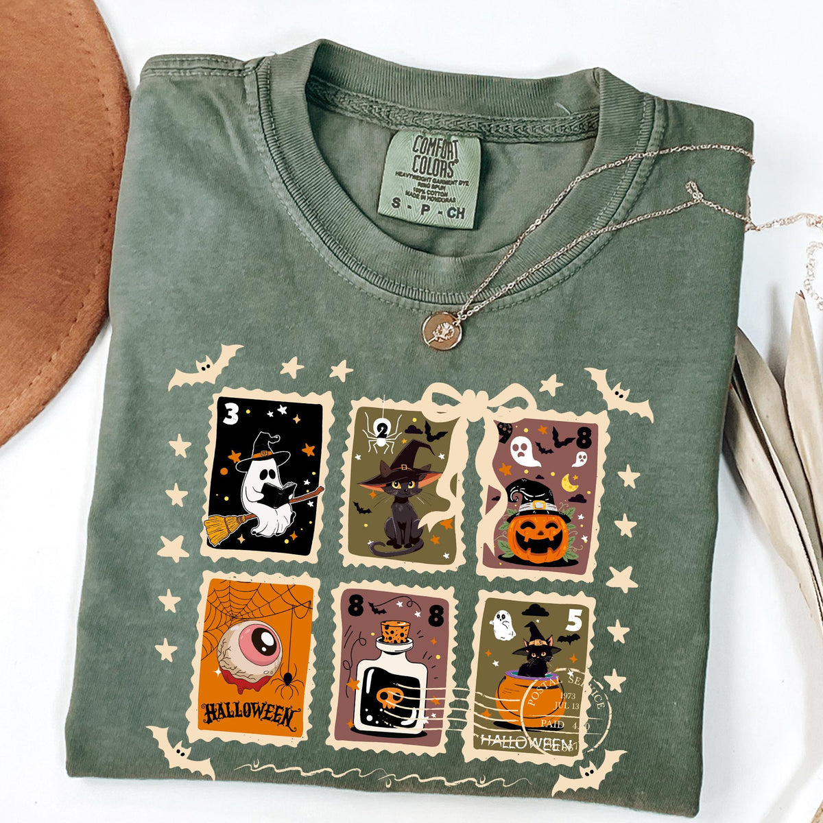 Comfort Colors® Halloween Shirt, Halloween Shirt, Retro Ghost Shirt, Women's Halloween Tee, Pumpkin Season Tee, Cute Ghost, Cute Fall Shirts