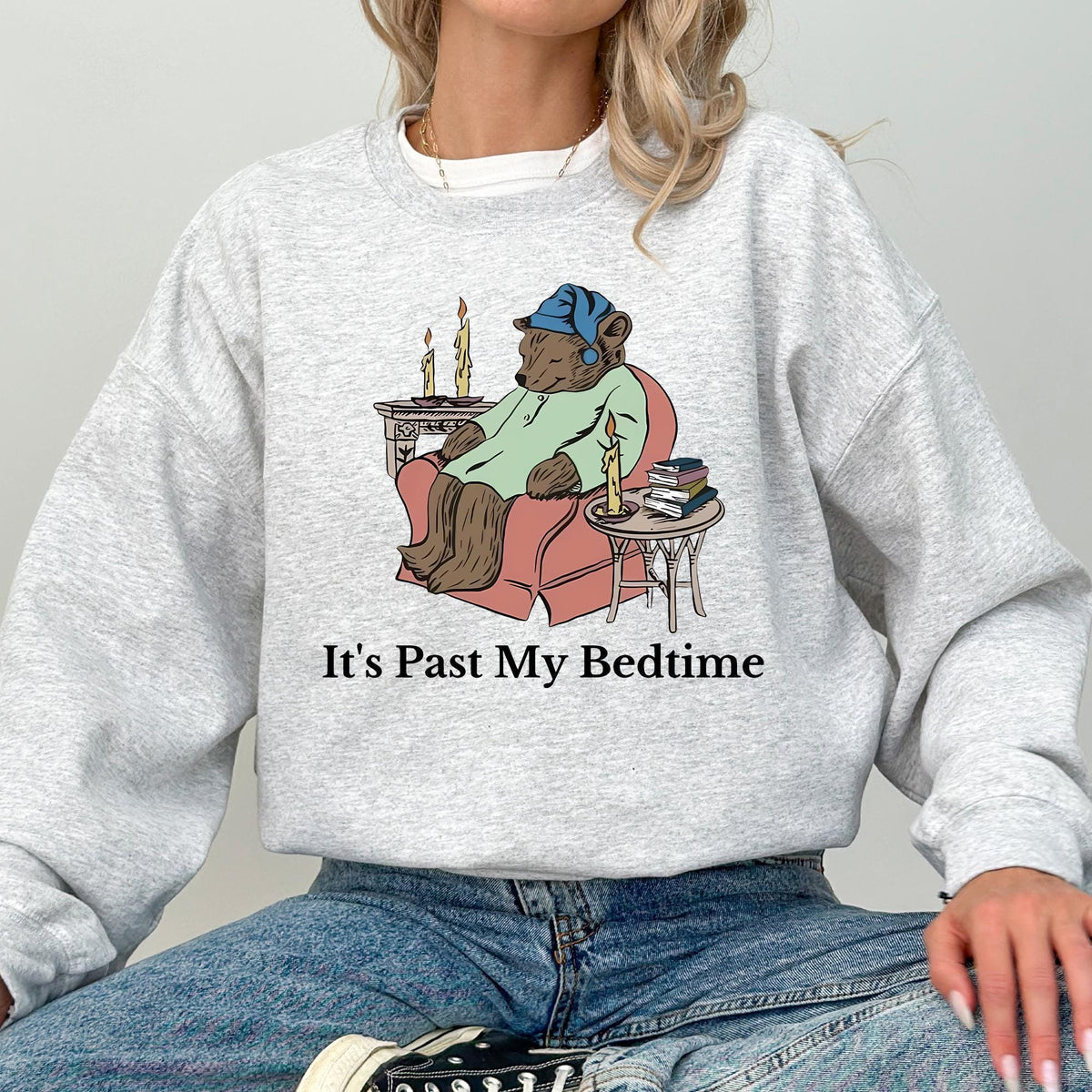 It's Past My Bedtime Shirt, Funny Sleppy Bear Sweater, Funny Bear Meme T-shirt, Trendy Unisex Shirt, Gift For Her, Funny Saying Shirts, Xmas