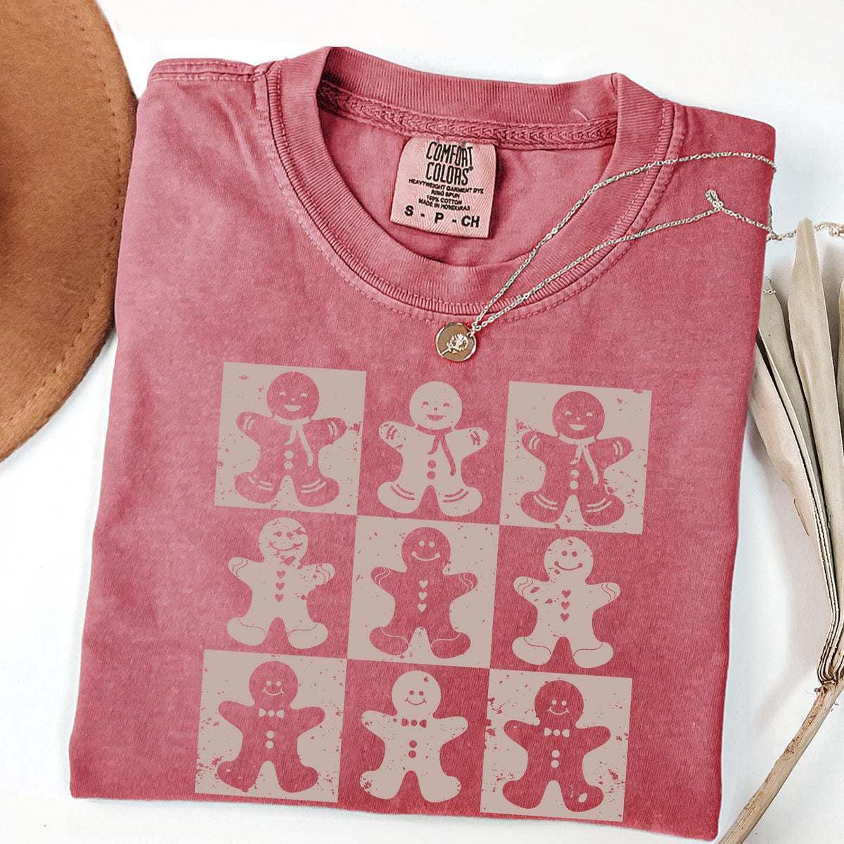 Comfort Colors® Gingerbread Shirt, Cute Christmas Shirt, Holiday Shirt, Winter Tee,Gift for Baker Christmas Top, Gingerbread Man shirt Women