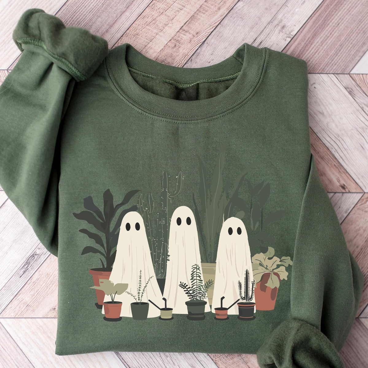Ghost Plant Shirts Crazy Plant Lady TShirt, Ghost Plant Lady, Halloween Plants ,Ghost Plant Lady, Ghost Plant Shirt, Fall Flowers Lover Gift