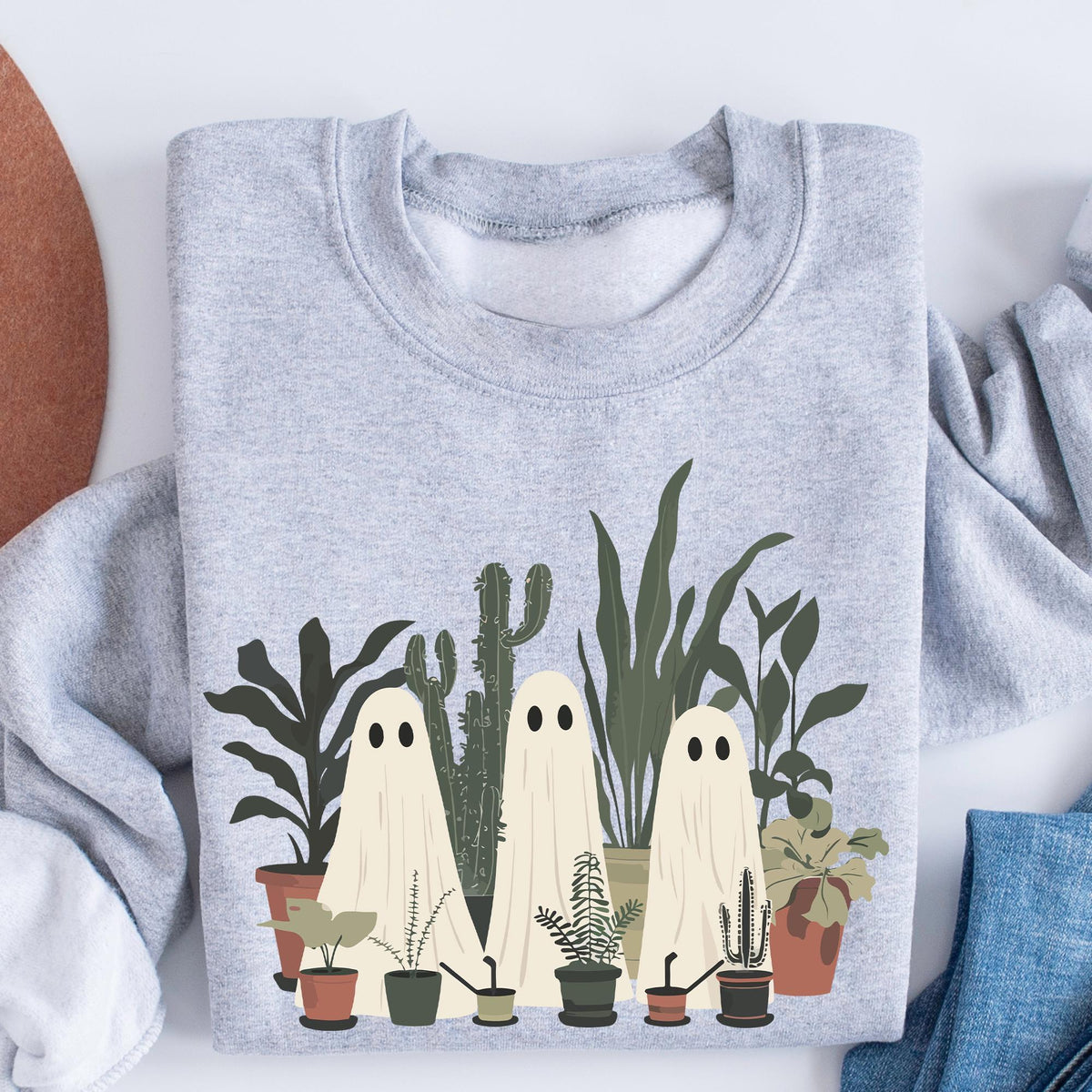 Ghost Plant Shirts Crazy Plant Lady TShirt, Ghost Plant Lady, Halloween Plants ,Ghost Plant Lady, Ghost Plant Shirt, Fall Flowers Lover Gift