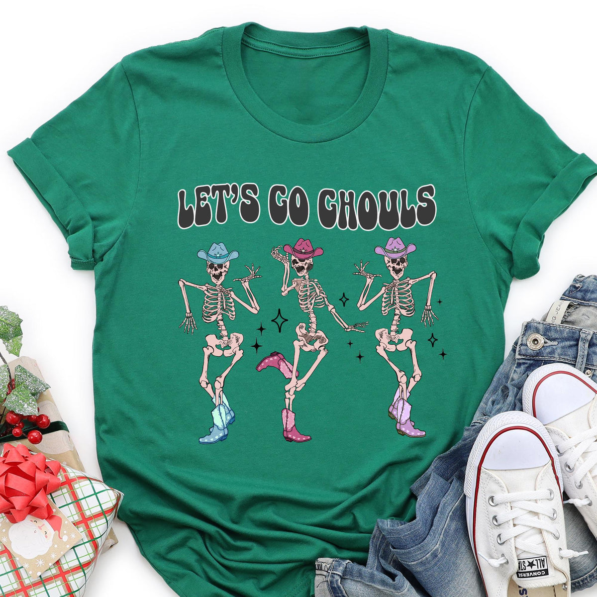 Halloween Sweatshirt, Let's Go Ghouls Sweatshirt, Let's Go Ghouls Shirts, Halloween Shirts, Halloween Costume, Dancing Skeleton Ghost Shirts