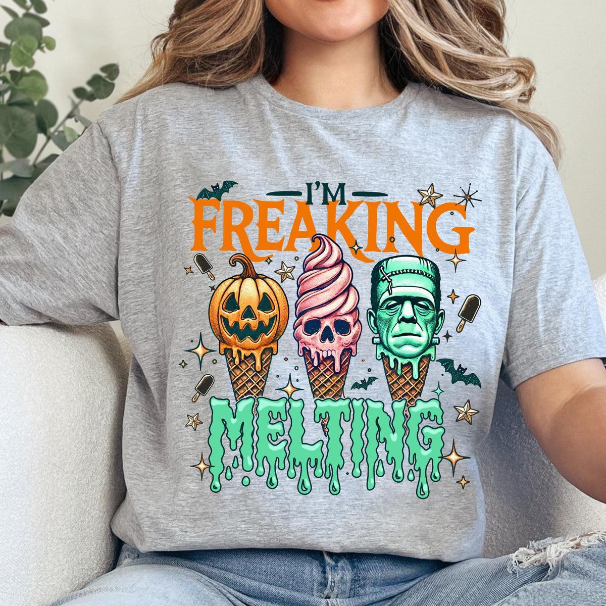 Summerween T-shirt, Summer Halloween T-shirt, Beach Shirt, Halloween Lover Trendy Womens Tee, Pumpkin Spooky Season Graphic Tees, Summer Tee