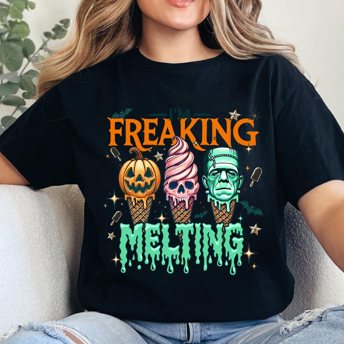 Summerween T-shirt, Summer Halloween T-shirt, Beach Shirt, Halloween Lover Trendy Womens Tee, Pumpkin Spooky Season Graphic Tees, Summer Tee