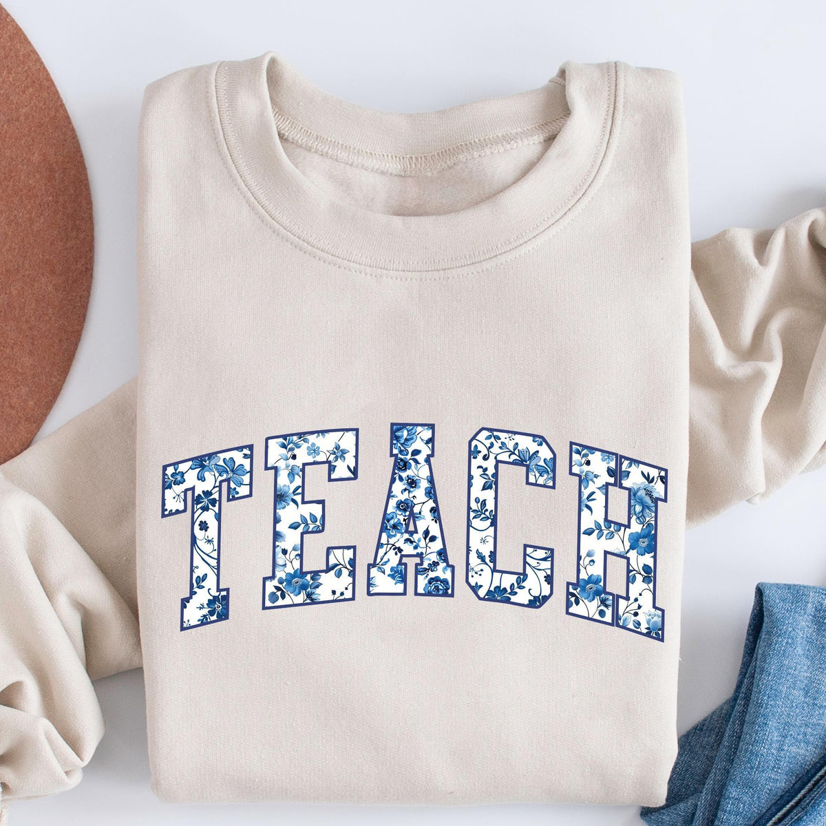 Floral Teach Sweatshirt, Cute Teacher Sweatshirt, Teacher Appreciation Gifts, Back To School, Teacher Hoodie, Teacher Sweater, School Shirts