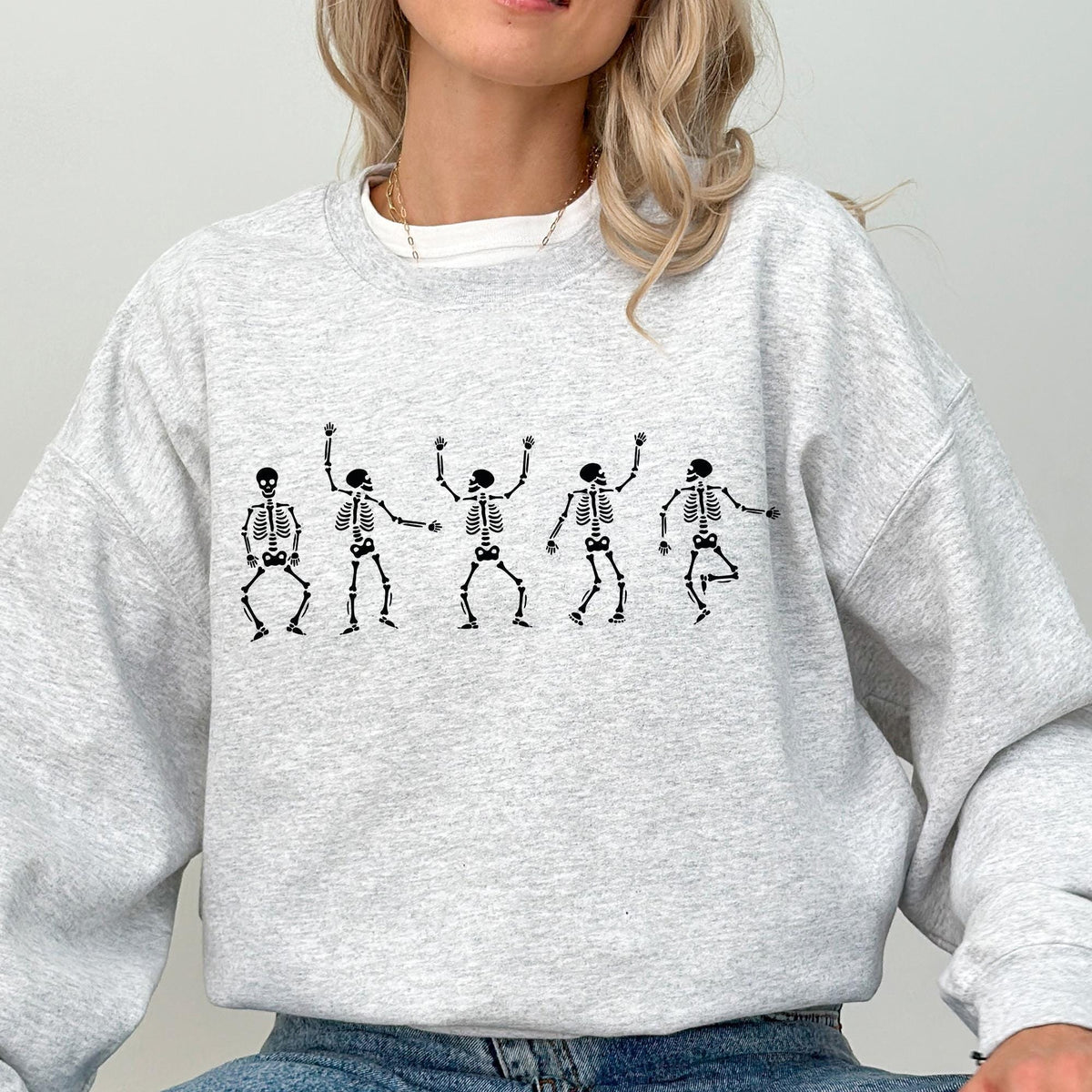 Fall Shirt, Dancing Skeleton Shirt, Happy Halloween T-shirt, Halloween Tee sweatshirt, Womens Halloween Shirt Gift, Halloween Costume Shirts