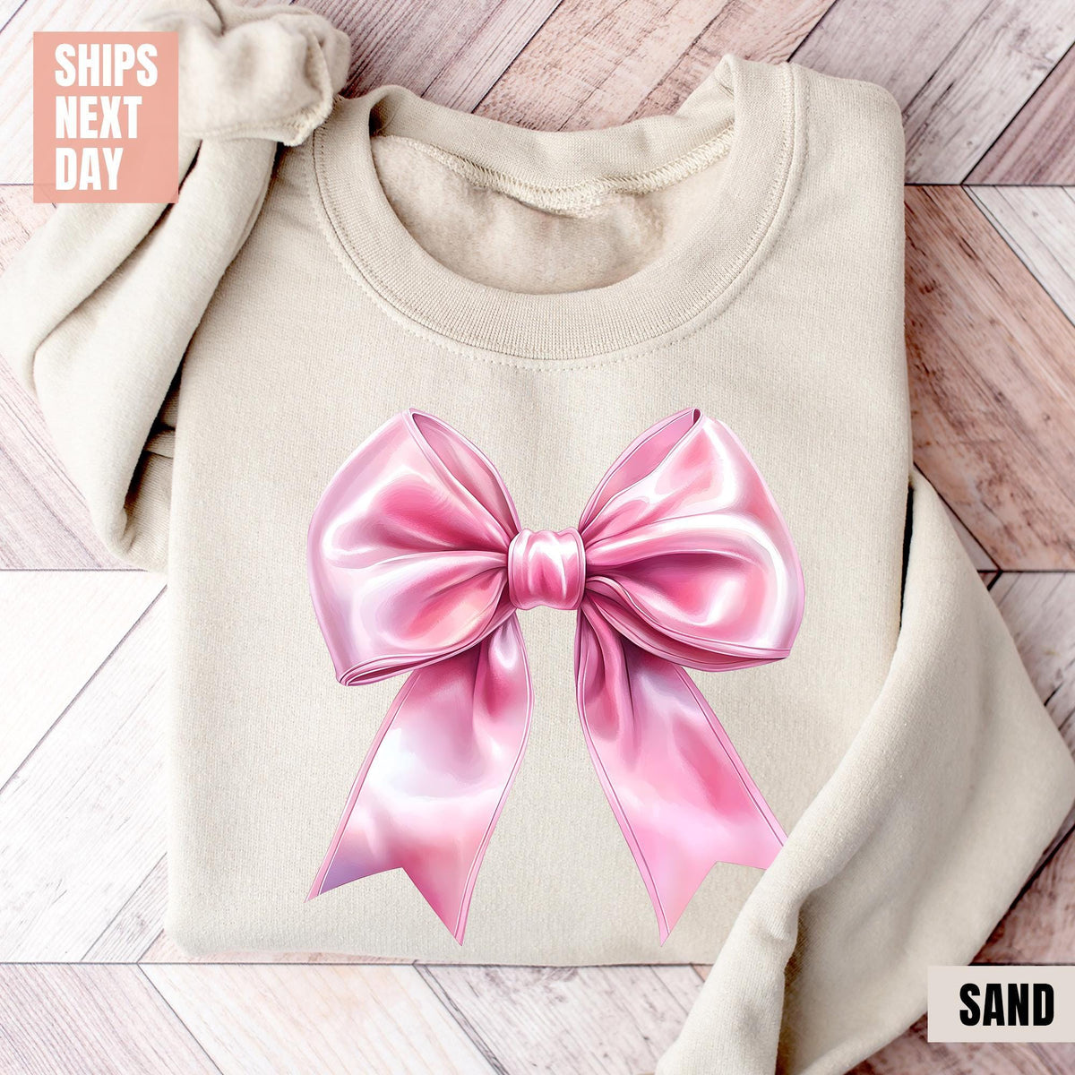Pink Bow Sweatshirt, Coquette Girl Sweatshirt, Feminine Floral Bow Crewneck, Pink Ribbon Soft Girl Girly Aesthetic, Xmas Shirt, Coquette Tee