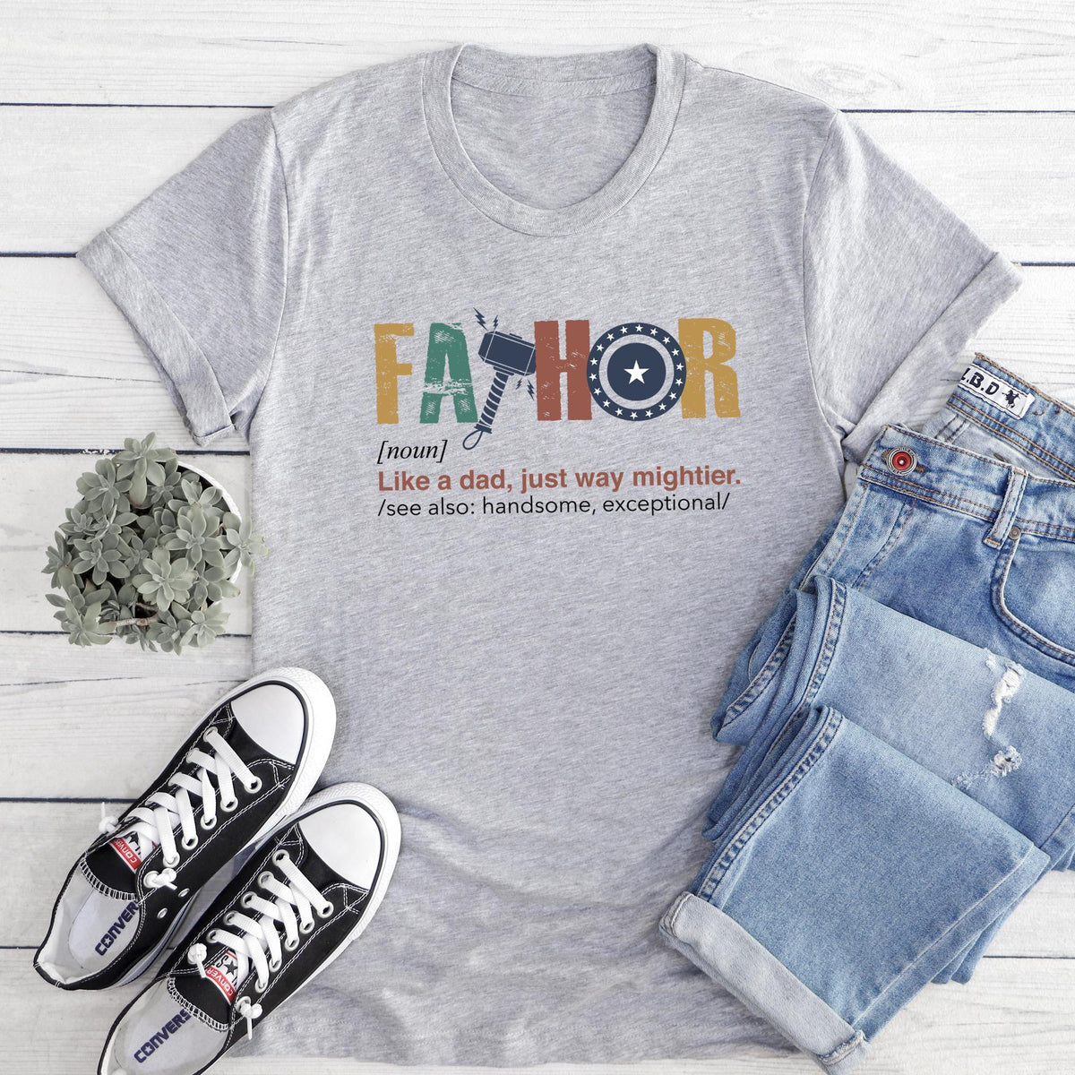 Fathor Shirt, Dad shirt, Shirt for dad, Father's Day Tee Shirt, Dad Gifts from Daughter, Father's Day Gift Shirt, Funny Fathers Day T-shirts