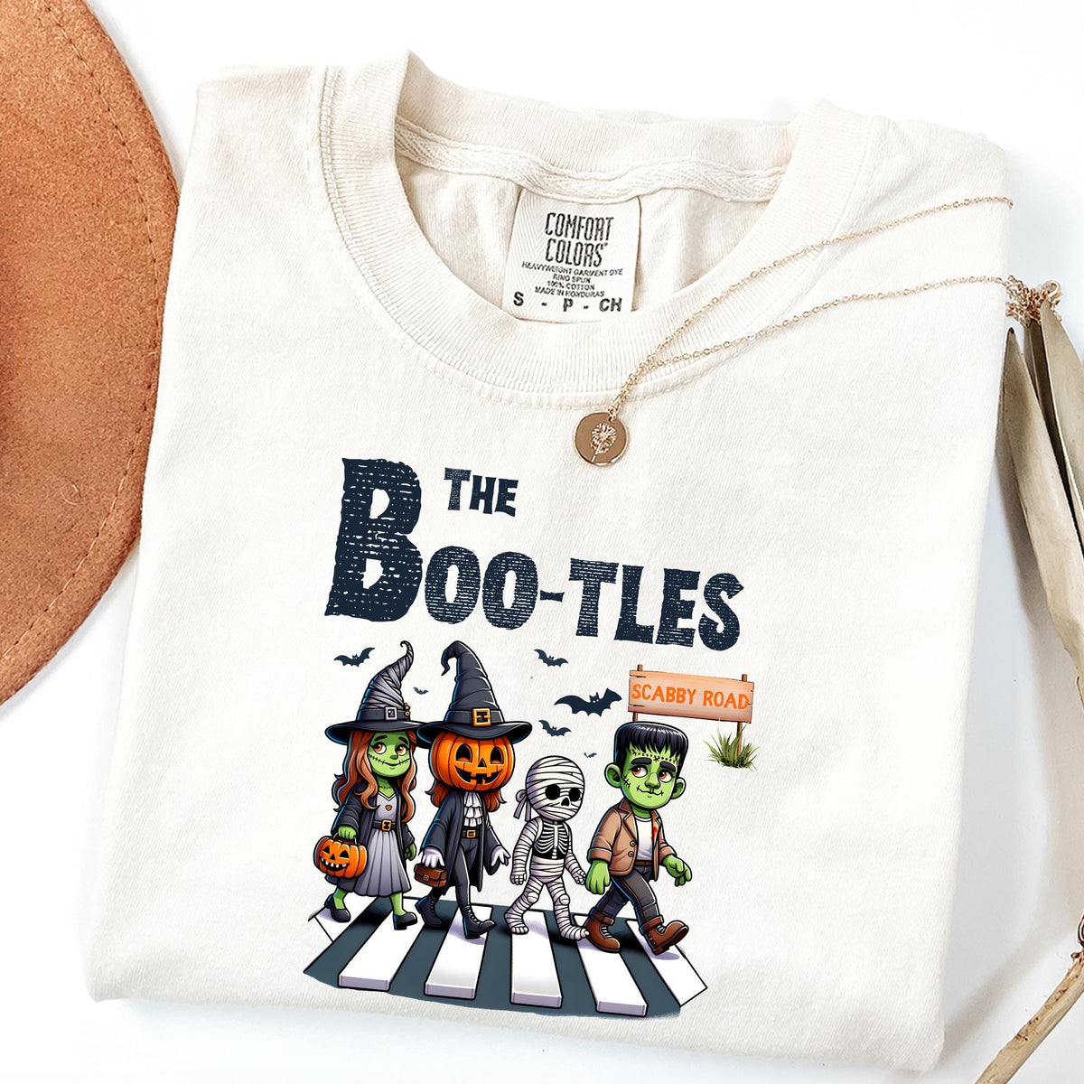 The Boo tles Parody Halloween Scabby Road Tshirt, Halloween Music Tee, Funny Halloween Shirt, Horror Shirts, Comfort Colors®, Music T-shirts