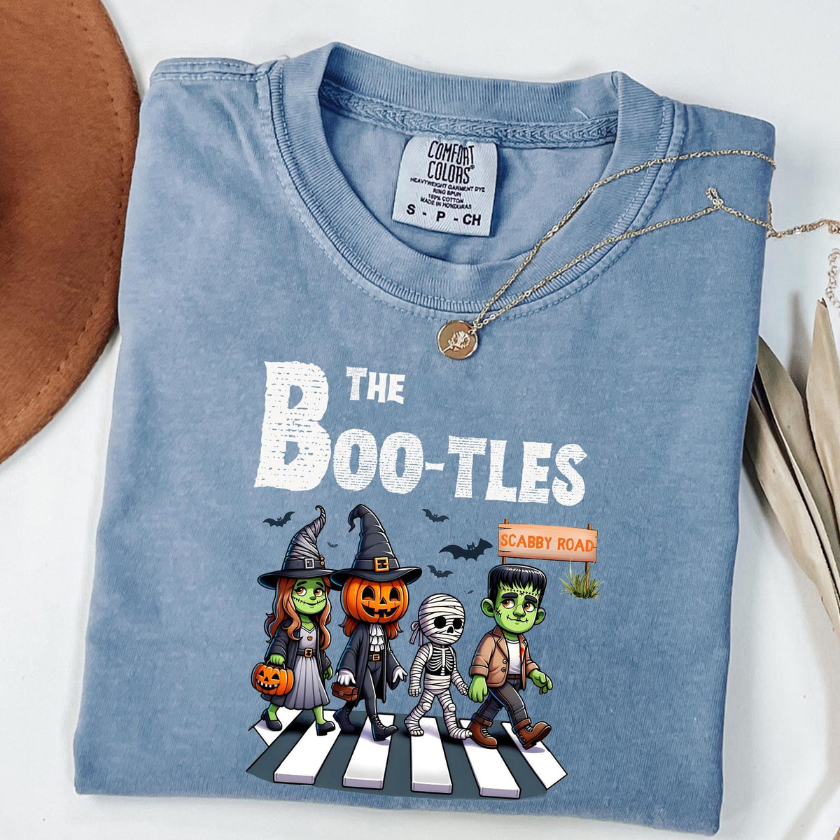 The Boo tles Parody Halloween Scabby Road Tshirt, Halloween Music Tee, Funny Halloween Shirt, Horror Shirts, Comfort Colors®, Music T-shirts