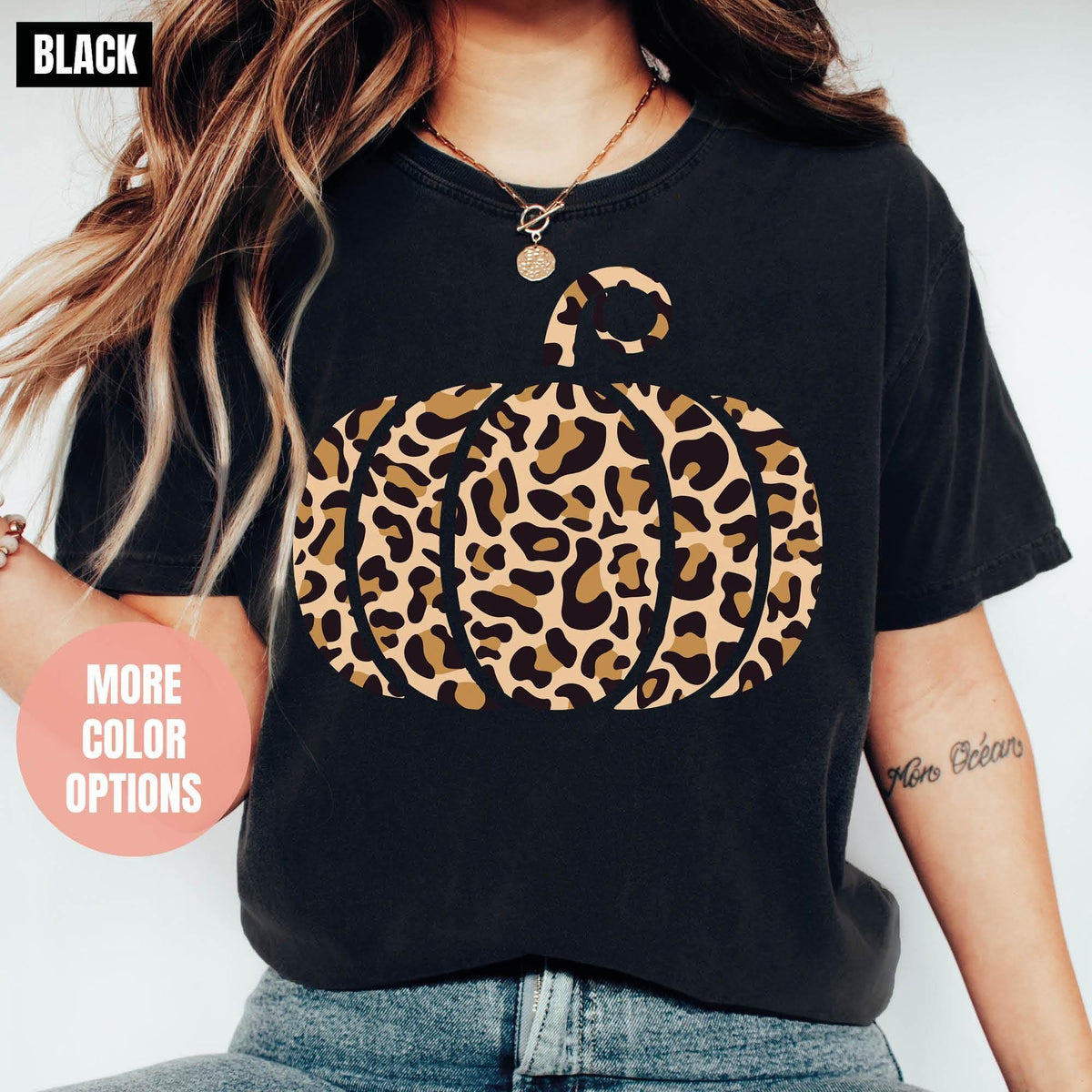 Leopard Pumpkin Shirt, Pumpkin Season Shirts, Comfort Colors®, Thanksgiving Shirt, Fall Shirt, Thanksgiving Gifts, Cute Leopard Pumpkin Fall