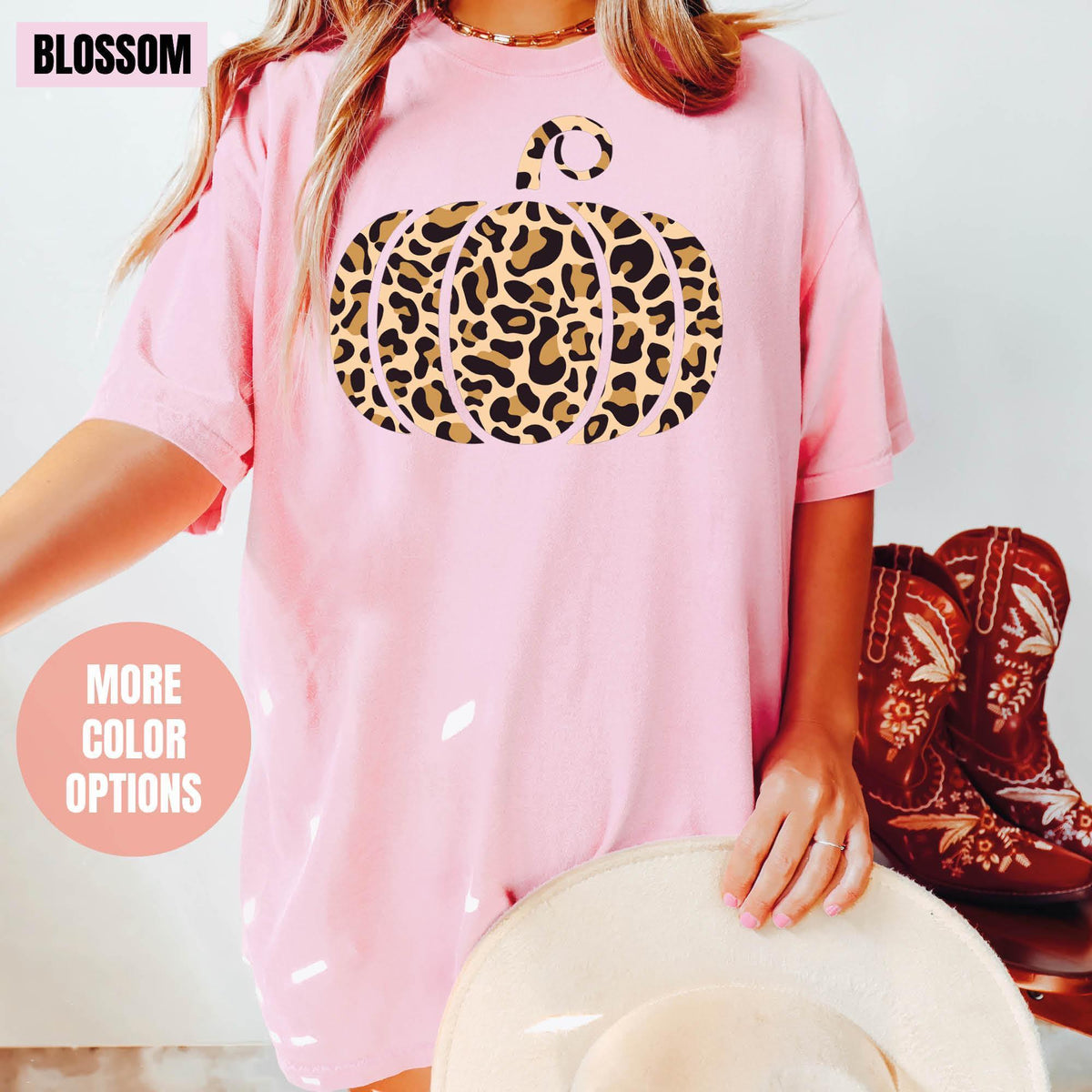 Leopard Pumpkin Shirt, Pumpkin Season Shirts, Comfort Colors®, Thanksgiving Shirt, Fall Shirt, Thanksgiving Gifts, Cute Leopard Pumpkin Fall