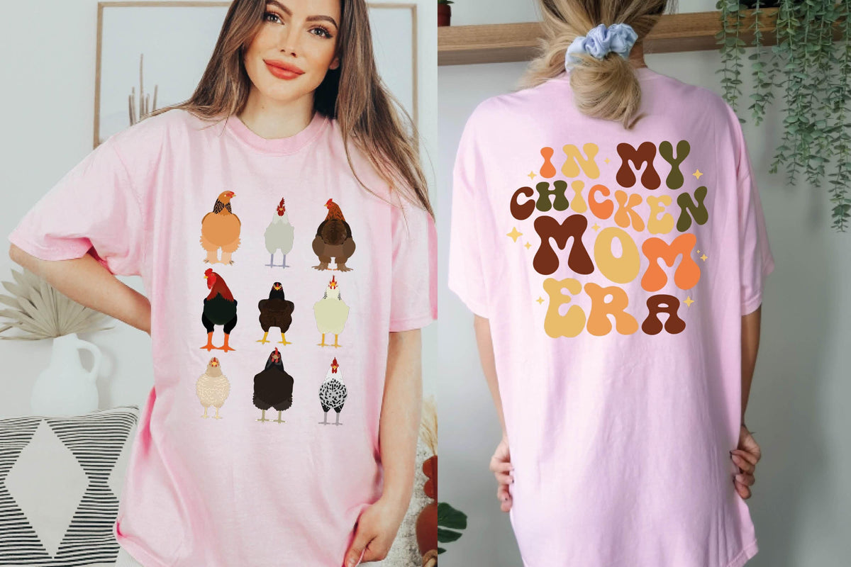 In My Chicken Mom Era Shirt, Funny Farm Gift, Comfort Colors®, Tonight We Fly Chicken Tee, Chicken Lady Tee, Thanksgiving Shirt, Farmer Tee