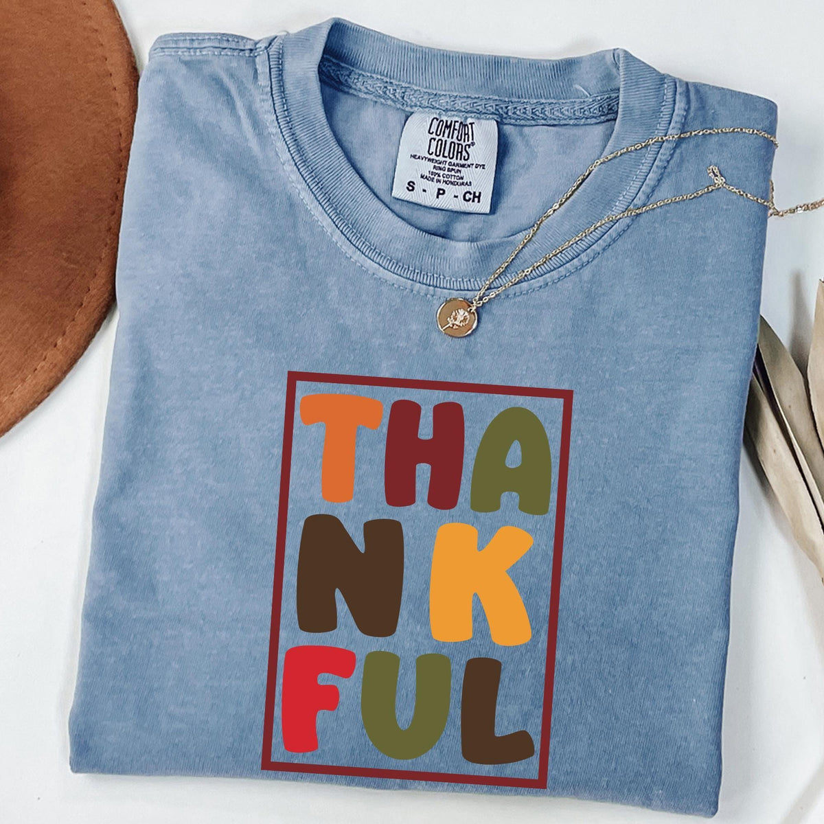 Thankful Shirt Comfort Colors®, Thanksgiving Sweatshirt, Cute Fall Crewneck, Fall Shirt, Religious Gift Idea, Autumn Tees, Retro Fall Season
