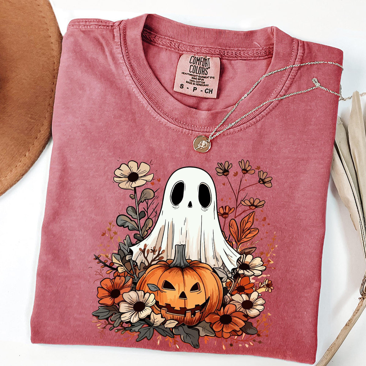 Comfort Colors® Cute Ghost Shirt, Cute Ghost T-shirt, Trendy Fall Season Shirts, Spooky Season Shirt, Funny fall Shirt, Funny Pumpkin Shirts