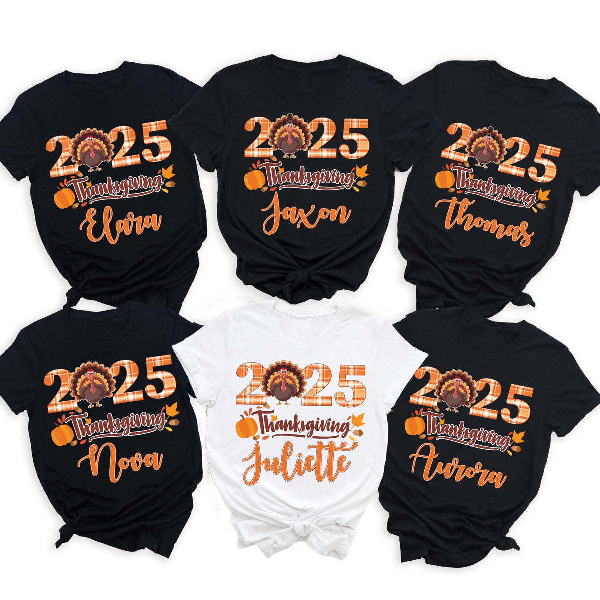 Thanksgiving Family Shirts, Turkey Matching Family Personalized Thanksgiving Shirt, Custom Thanksgiving Shirt 2025, Group Thanksgiving Shirt