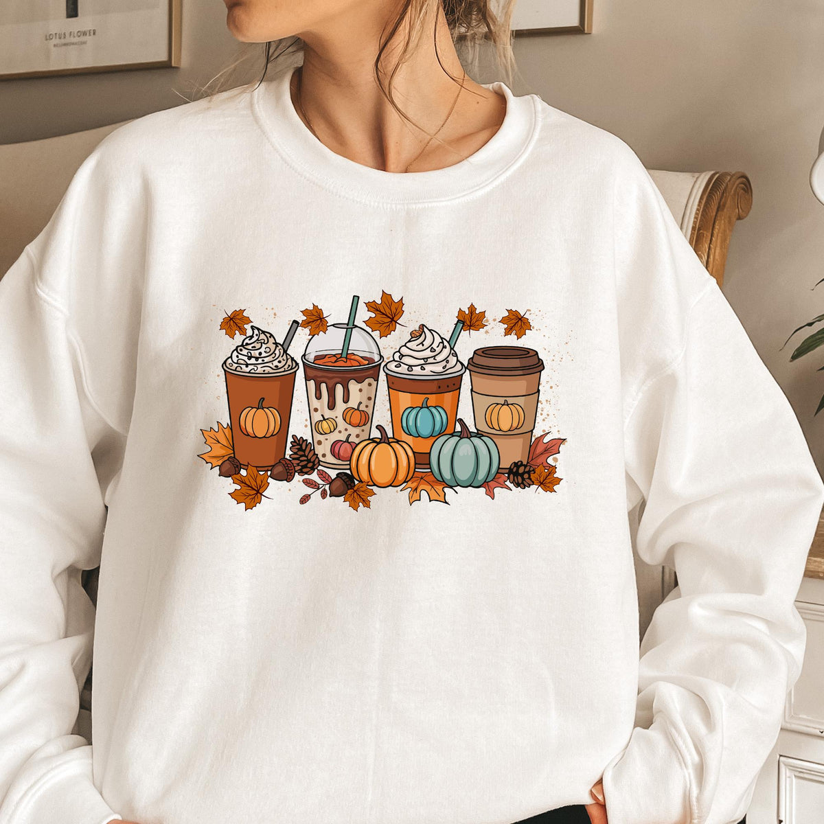 Fall Coffee Shirt, Cute Fall Sweatshirt, Thanksgiving Shirt, Fall Sweatshirt, Coffee Lover T-shirt, Pumpkin Spice Shirt, Halloween T-shirt