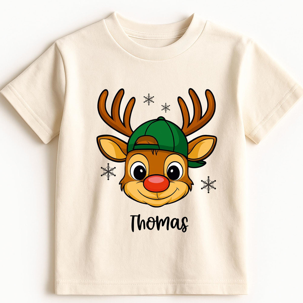 Custom Reindeer Toddler Sweatshirt, Custom Name Kids T-Shirt, Custom Christmas T-shirt, Christmas Toddler Shirts, Christmas Reindeer T-shirt