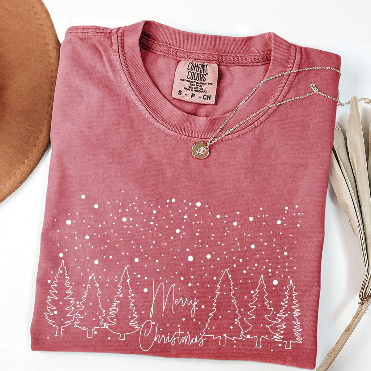 Comfort Colors® Merry Christmas Tree Shirt, Merry & Bright Christmas Tree Shirt, Womens Christmas Shirt, Holiday Shirt, Cute Christmas Shirt