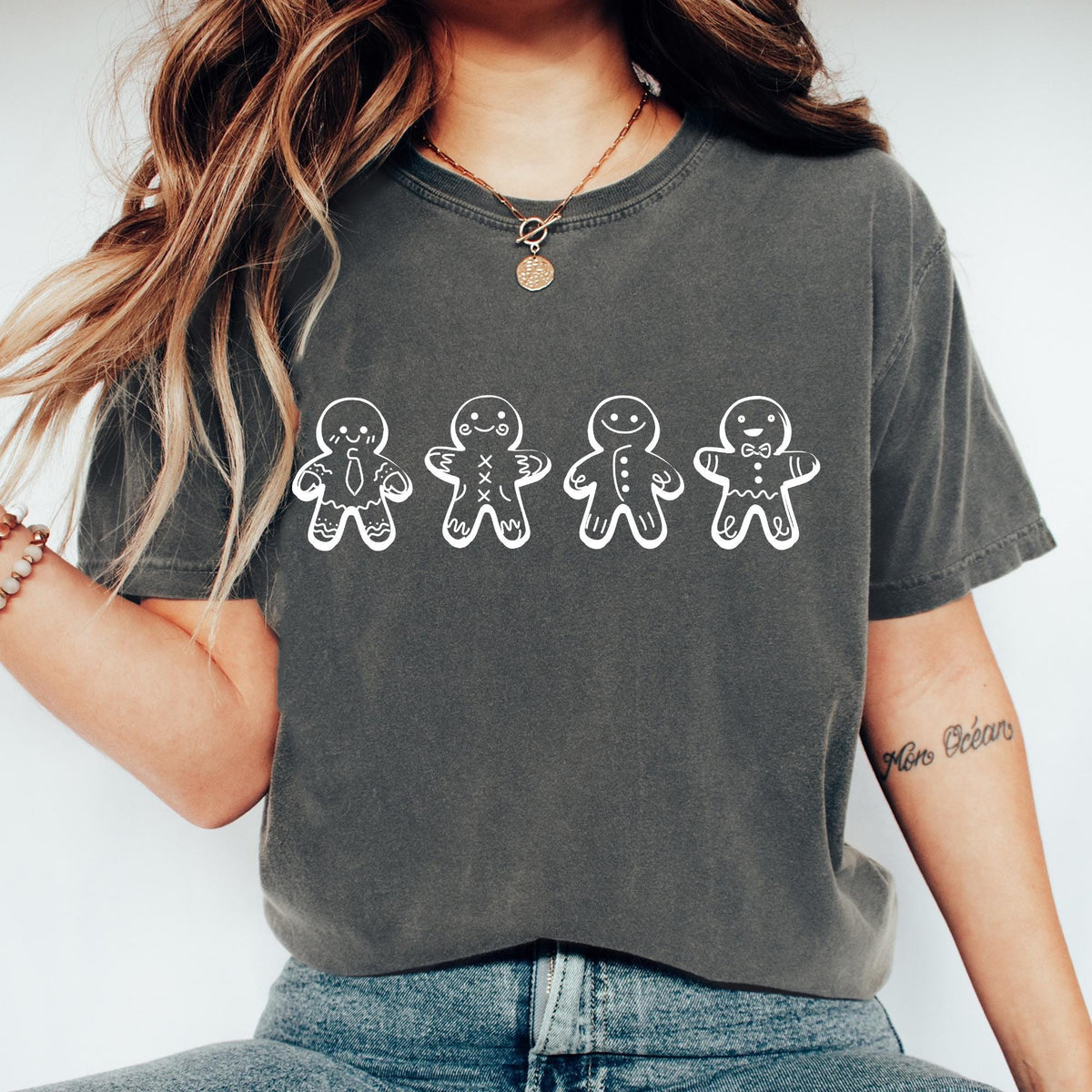 Christmas Gingerbread Shirt, Christmas Cookies Shirt, Christmas Gift, Comfort Colors®, Womens Christmas Shirt, Gingerbread Christmas T-shirt