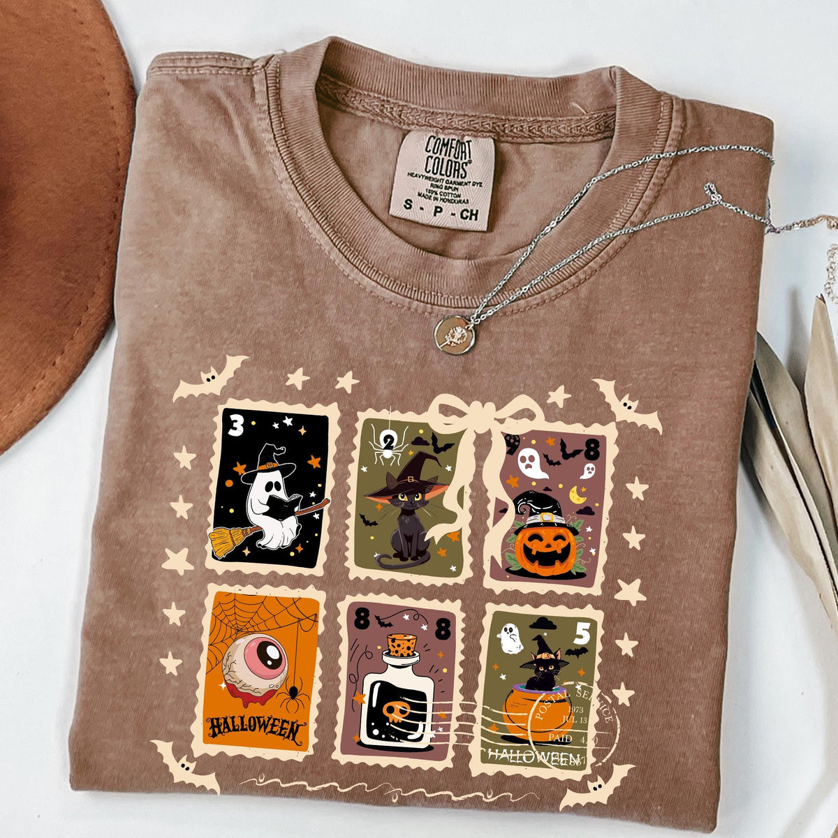 Comfort Colors® Halloween Shirt, Halloween Shirt, Retro Ghost Shirt, Women's Halloween Tee, Pumpkin Season Tee, Cute Ghost, Cute Fall Shirts