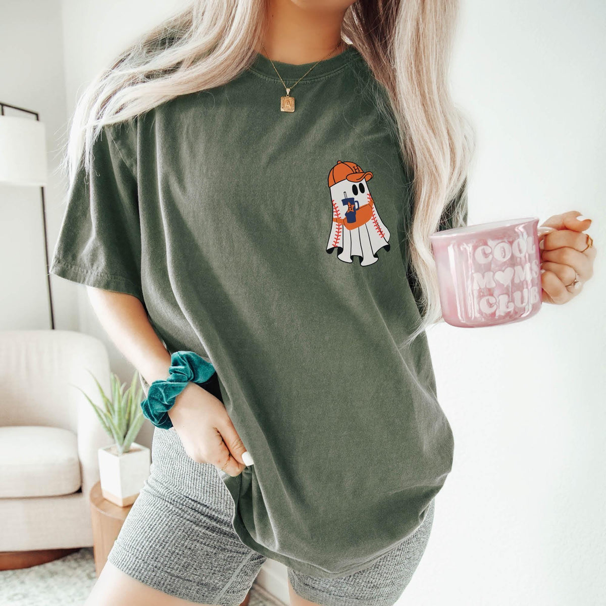 Baseball Ghost Halloween Shirt, Baseball Fall Shirt, Funny Ghost Shirt, Comfort Colors®, Cute Ghost Shirts, Halloween Gifts, Halloween Sport