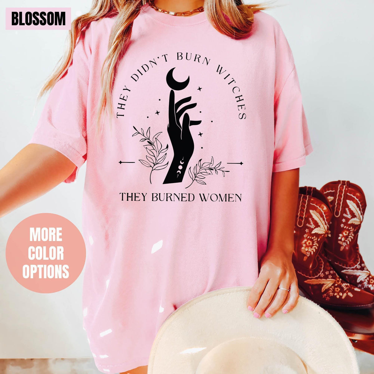 Comfort Colors® They Didn't Burn Witches They Burned Women Shirt, Feminist Witch Shirt, Bury the Patriarchy, Halloween Feminism, Pro Choice