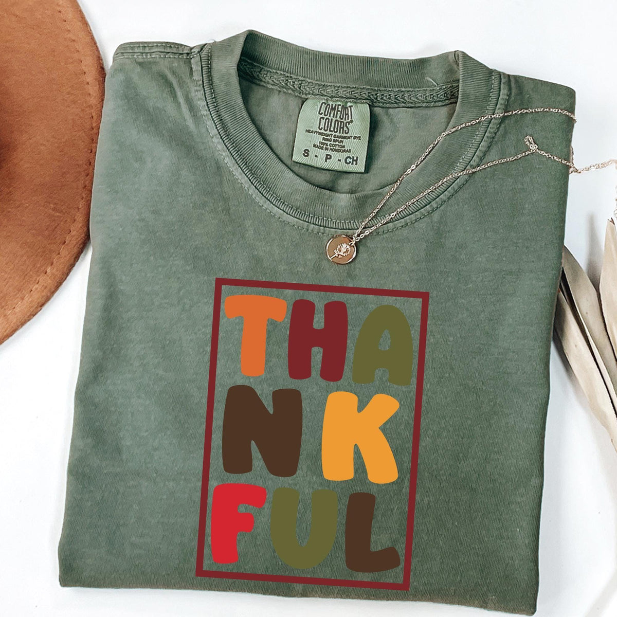 Thankful Shirt Comfort Colors®, Thanksgiving Sweatshirt, Cute Fall Crewneck, Fall Shirt, Religious Gift Idea, Autumn Tees, Retro Fall Season