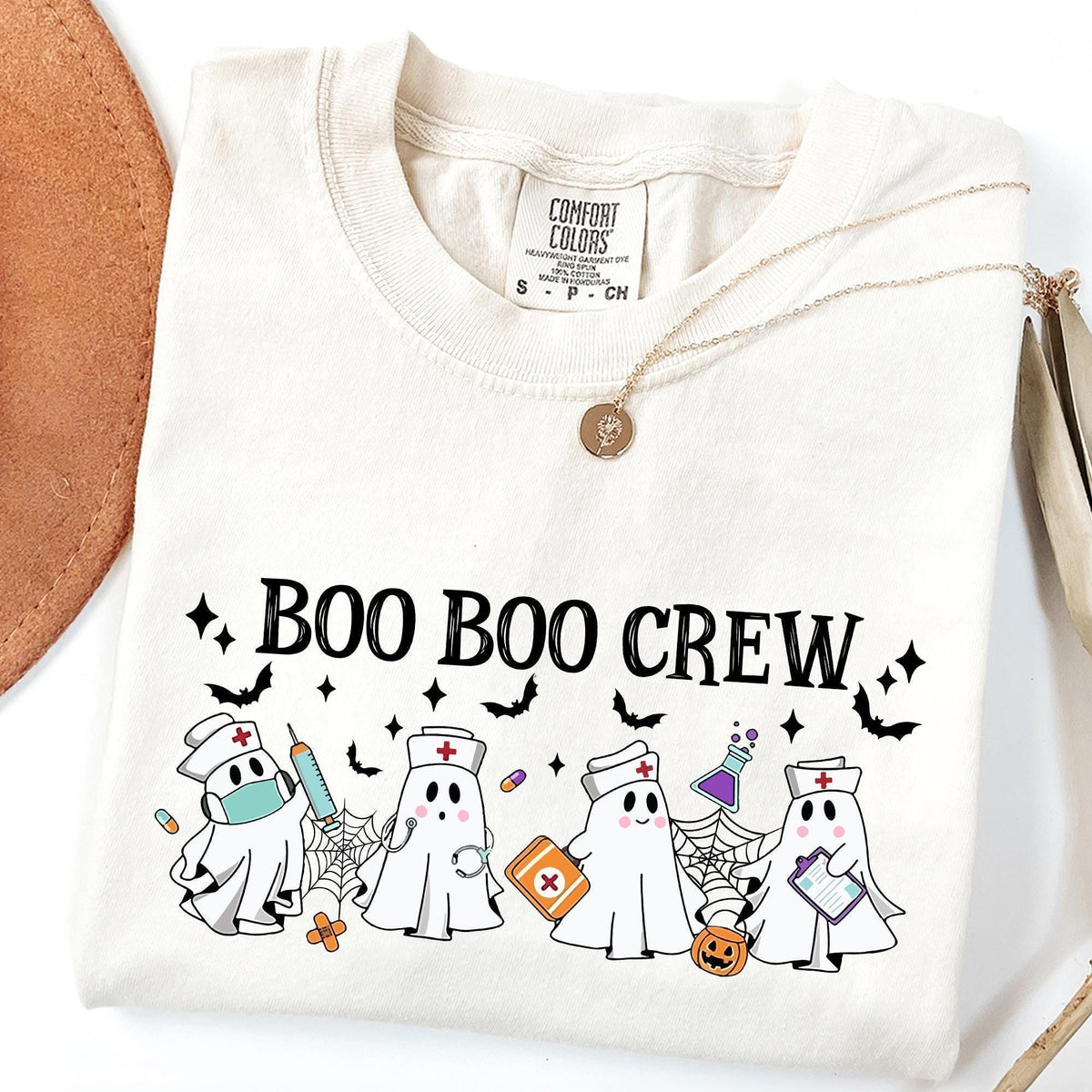 Comfort Colors® Halloween Nurse Shirt, Boo Boo Crew, Nurse Gift For Women, Spooky Season Shirt, Nurse Fall Shirt, Nurse Halloween, Nurse Tee