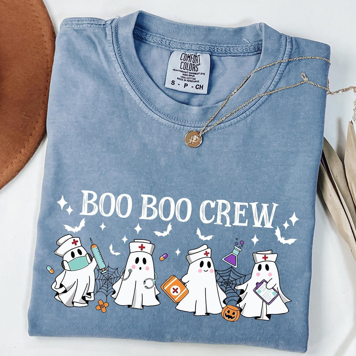 Comfort Colors® Halloween Nurse Shirt, Boo Boo Crew, Nurse Gift For Women, Spooky Season Shirt, Nurse Fall Shirt, Nurse Halloween, Nurse Tee