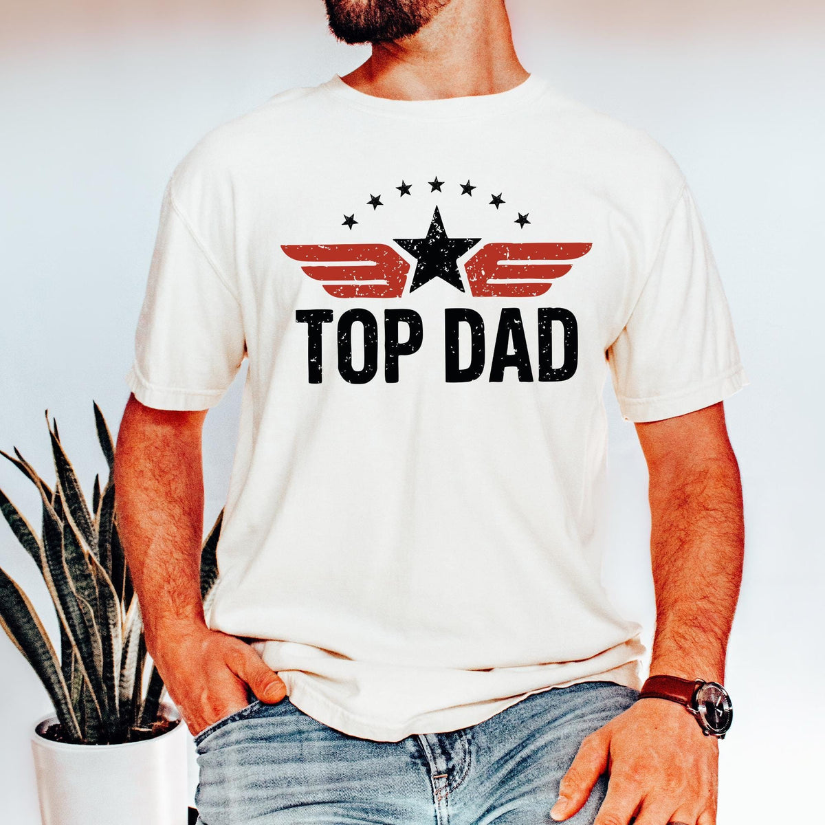 Top Dad T-Shirt, Top Dad T Shirt, Comfort Colors®Top Dad Shirt, Christmas Dad Gift from Daughter, Dad Gift from Son, Mens Shirt, Father Gift