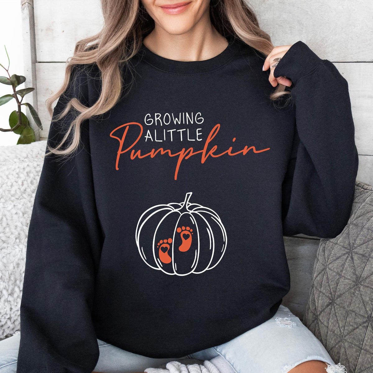 Growing A Little Pumpkin Shirt, Fall Maternity Sweater, Pregnancy Thanksgiving Sweatshirt, Fall Pregnancy Announcement, Gift Pregnancy Shirt
