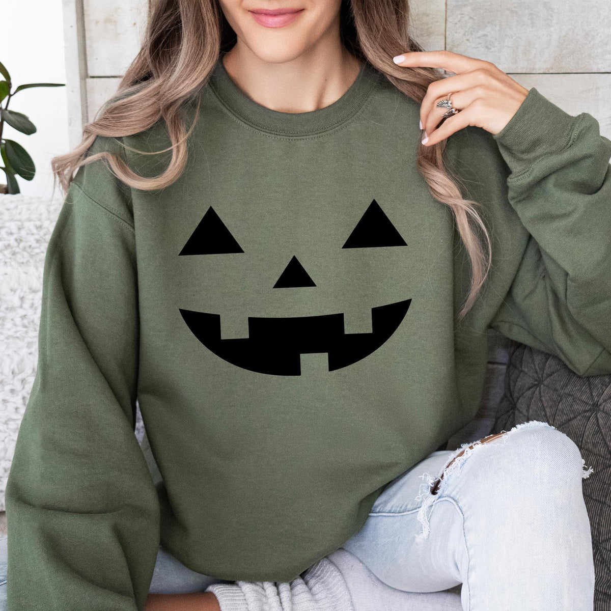 Halloween Pumpkin UNISEX Sweatshirt, Pumpkin Face Sweatshirt, Jack O' Lantern Sweatshirt, Halloween Sweatshirt, Pumpkin Sweatshirt, Fall Tee