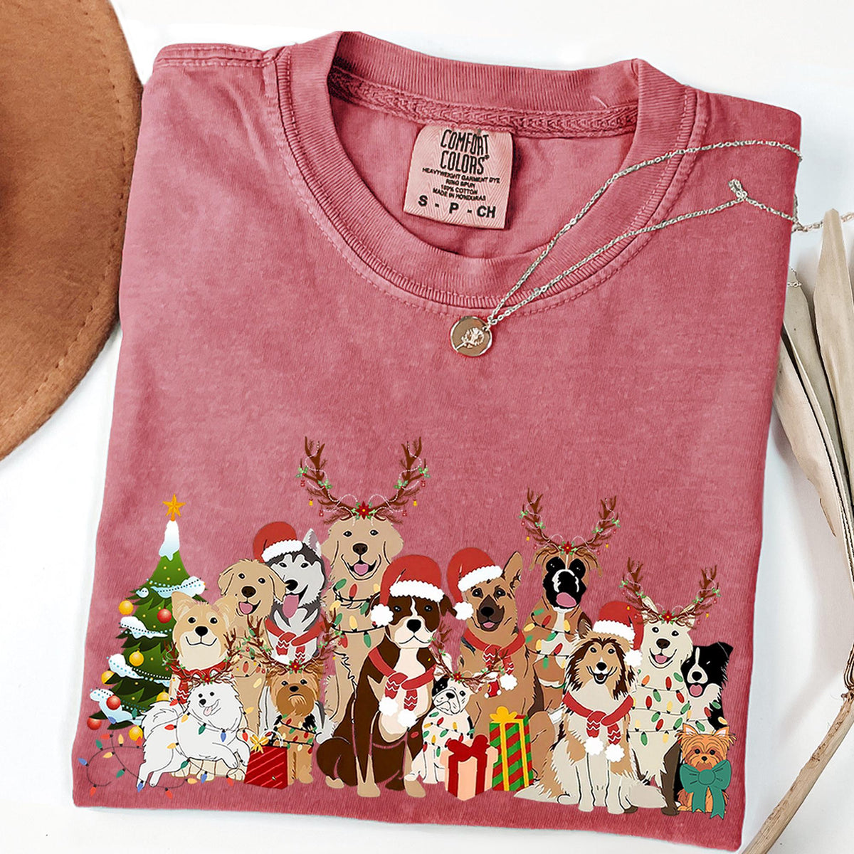 Christmas Dogs Shirt, Dog Lover Shirt, Holiday Shirt, Cute Christmas Shirt, Cute Gift for Dog Lover, Merry Christmas Shirts, Comfort Colors®