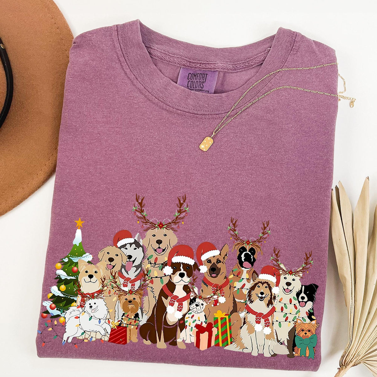 Christmas Dogs Shirt, Dog Lover Shirt, Holiday Shirt, Cute Christmas Shirt, Cute Gift for Dog Lover, Merry Christmas Shirts, Comfort Colors®