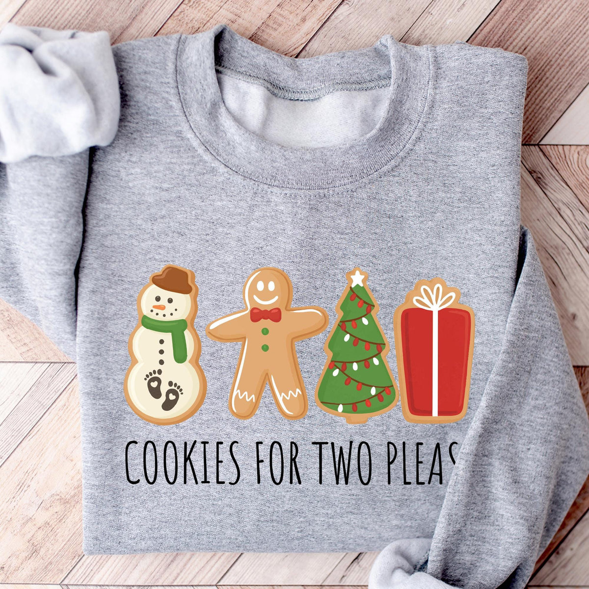 Christmas Cookies For Two Please Pregnancy Announcement Christmas Sweatshirt, Maternity Christmas Shirt, Pregnancy Reveal Christmas Sweaters