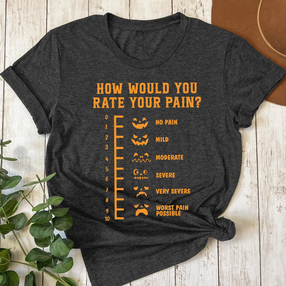 Funny Halloween Nurse Tee, How Would You Rate Your Pain, Halloween ER Shirt,Spooky Season Nurse Tee, Nursing Appreciation, Funny Nurse Shirt