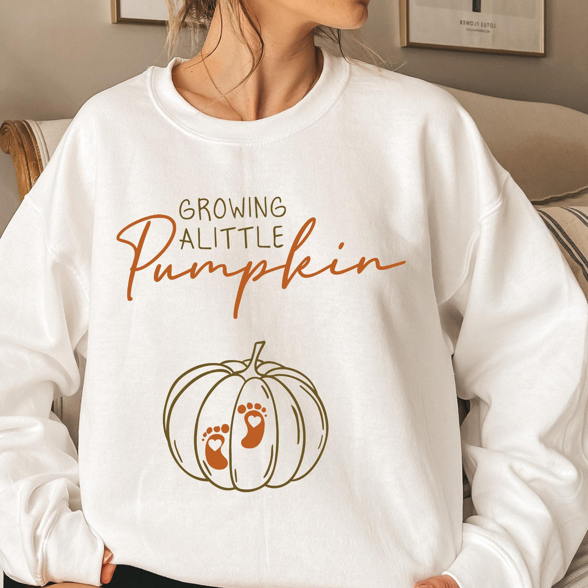 Growing A Little Pumpkin Shirt, Fall Maternity Sweater, Pregnancy Thanksgiving Sweatshirt, Fall Pregnancy Announcement, Gift Pregnancy Shirt