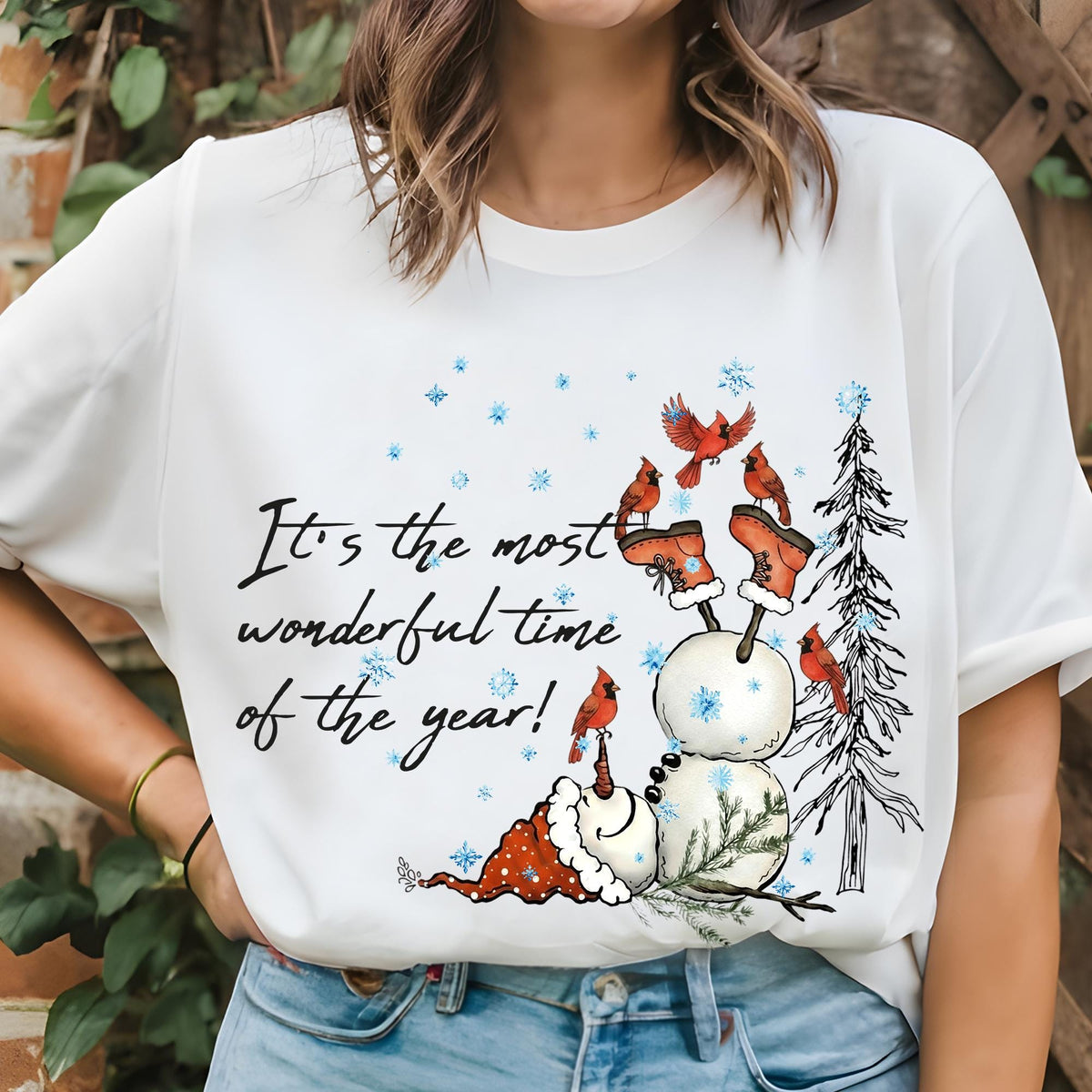Snowman Shirt, Christmas Sweatshirt, It's The Most Wonderful Time Of The Year, Christmas Shirt, Christmas Sweater, Christmas Shirt for Women