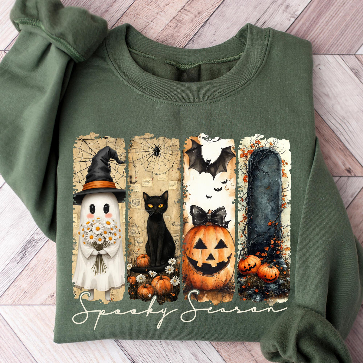 Cute Spooky Season Sweater, Halloween Sweatshirt, Womens Halloween Shirt, Gift For Halloween Tee, Spooky Season Shirt Gift, Cute Fall Shirts