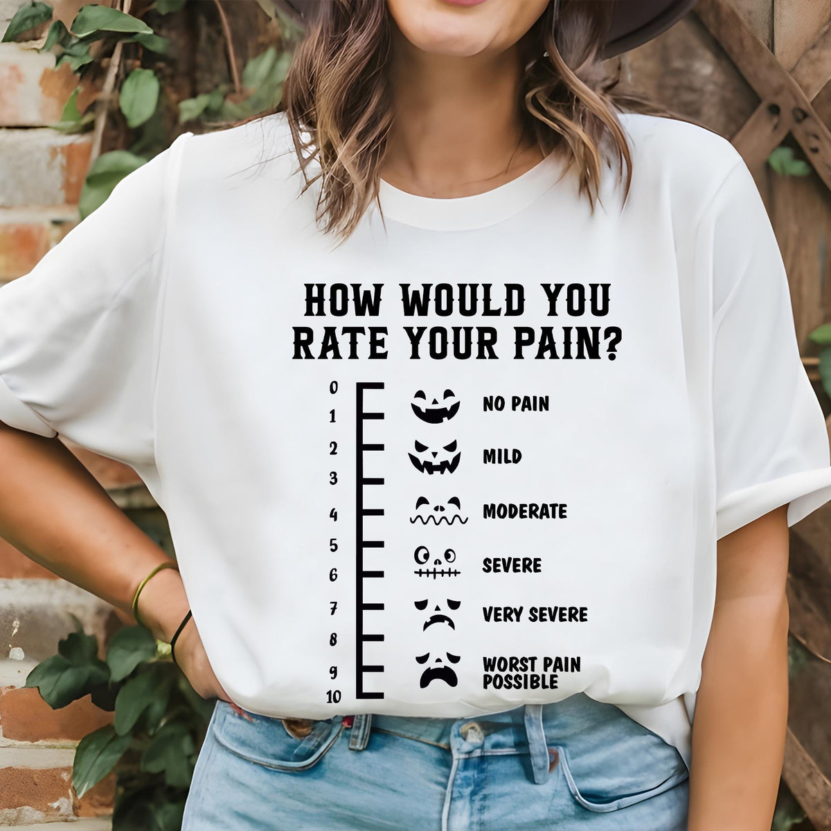 Funny Halloween Nurse Tee, How Would You Rate Your Pain, Halloween ER Shirt,Spooky Season Nurse Tee, Nursing Appreciation, Funny Nurse Shirt