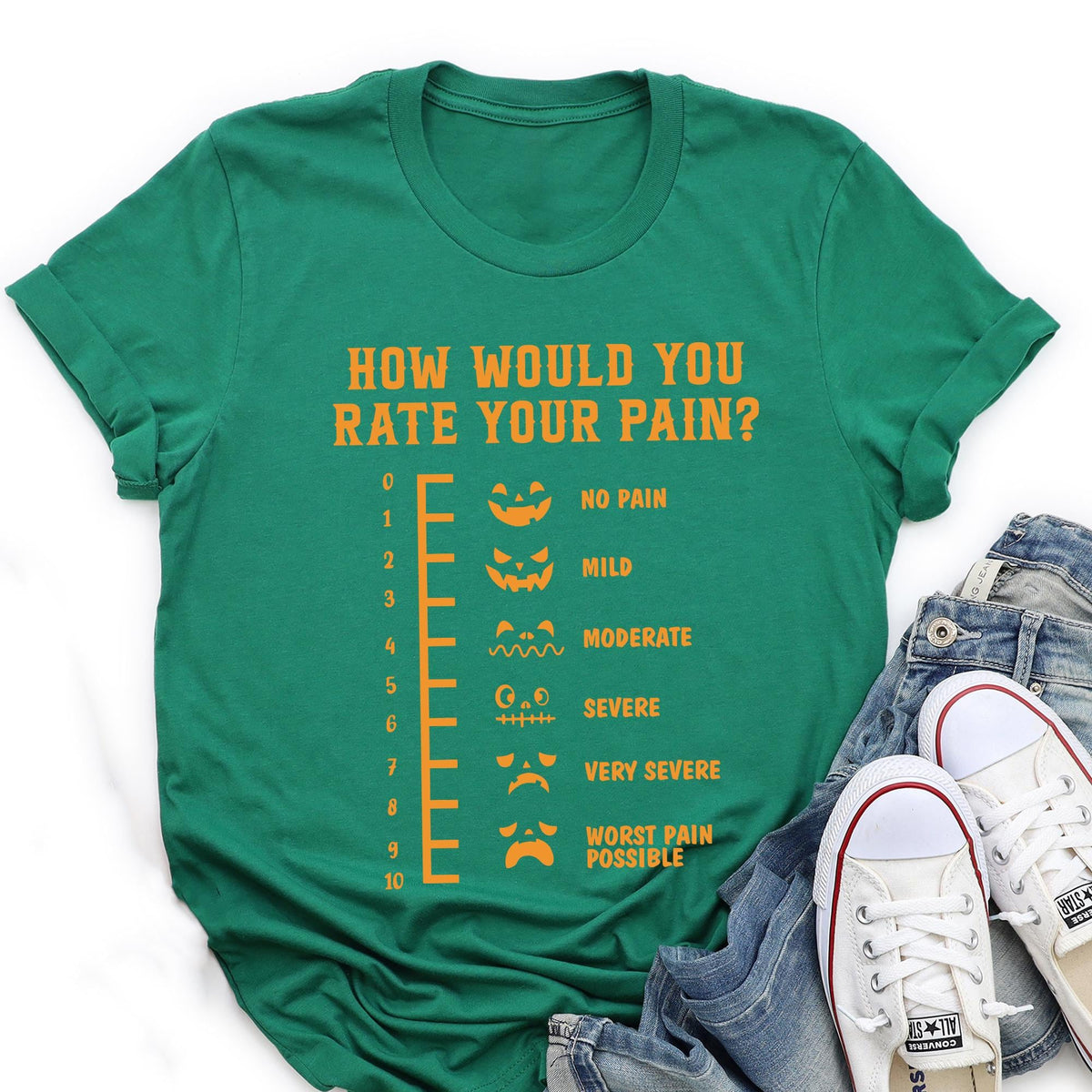 Funny Halloween Nurse Tee, How Would You Rate Your Pain, Halloween ER Shirt,Spooky Season Nurse Tee, Nursing Appreciation, Funny Nurse Shirt