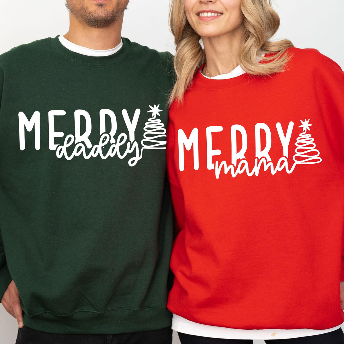 Merry Family Sweatshirts, Mommy and Me Christmas Sweaters, Matching Christmas Sweaters, Matching Christmas Sweatshirts, Christmas Sweatshirt