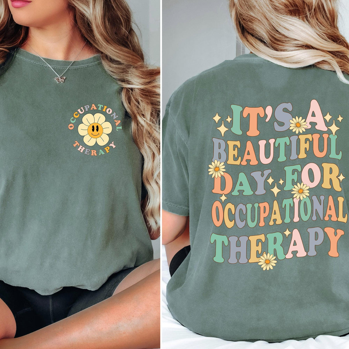 Comfort Colors® Retro Occupational Therapy Shirt, Cute OT Shirt, Special Education T-shirt, Aesthetic Therapy Shirt, Funny Therapist T-shirt