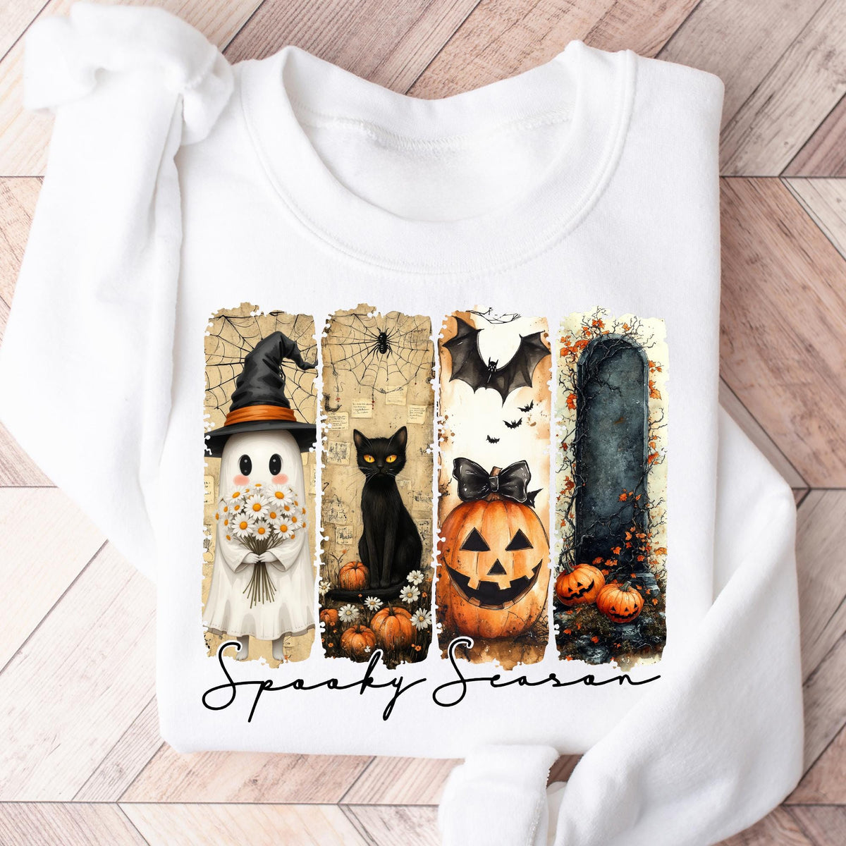 Cute Spooky Season Sweater, Halloween Sweatshirt, Womens Halloween Shirt, Gift For Halloween Tee, Spooky Season Shirt Gift, Cute Fall Shirts