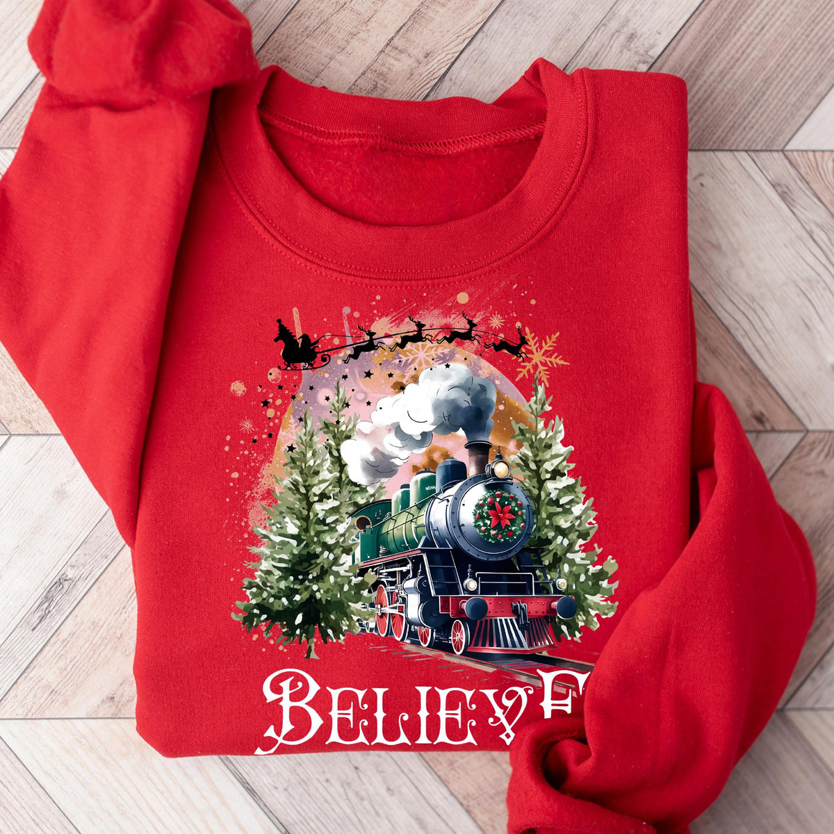 Christmas Gift, Christmas Believe Sweater, Gift Ideas, Xmas Part Shirt, T-shirt Xmas, Merry Christmas Tee, Christmas Holiday Gift for Family