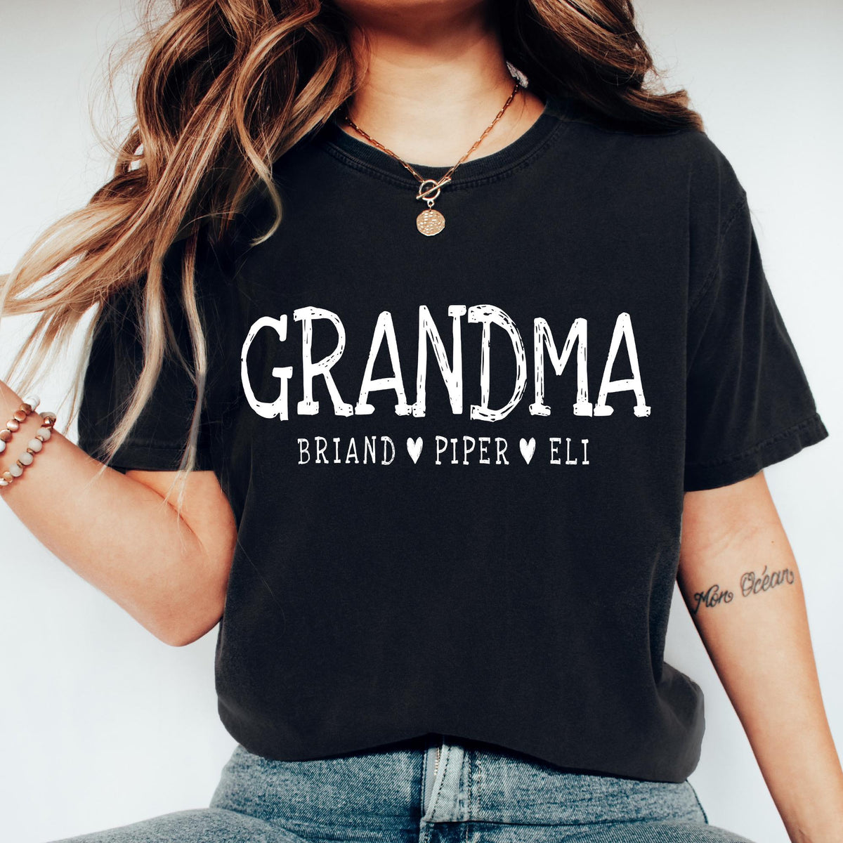 Personalized Grandma Shirt, Nana Shirt, Personalized Grandma Gift, Christmas Gift for Grandma, Customized Mother's Day Gift, Comfort Colors®