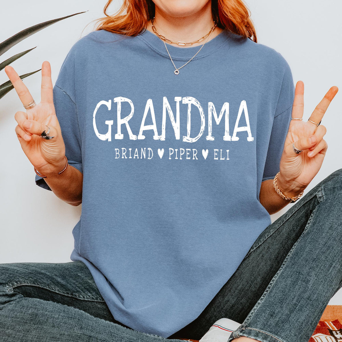 Personalized Grandma Shirt, Nana Shirt, Personalized Grandma Gift, Christmas Gift for Grandma, Customized Mother's Day Gift, Comfort Colors®
