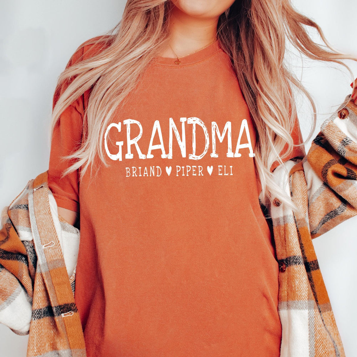 Personalized Grandma Shirt, Nana Shirt, Personalized Grandma Gift, Christmas Gift for Grandma, Customized Mother's Day Gift, Comfort Colors®